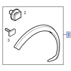 Opel Corsa C Ön Çamurluk Ağız Çıtası Sağ Marşbiyelli Tip Root Marka 111294