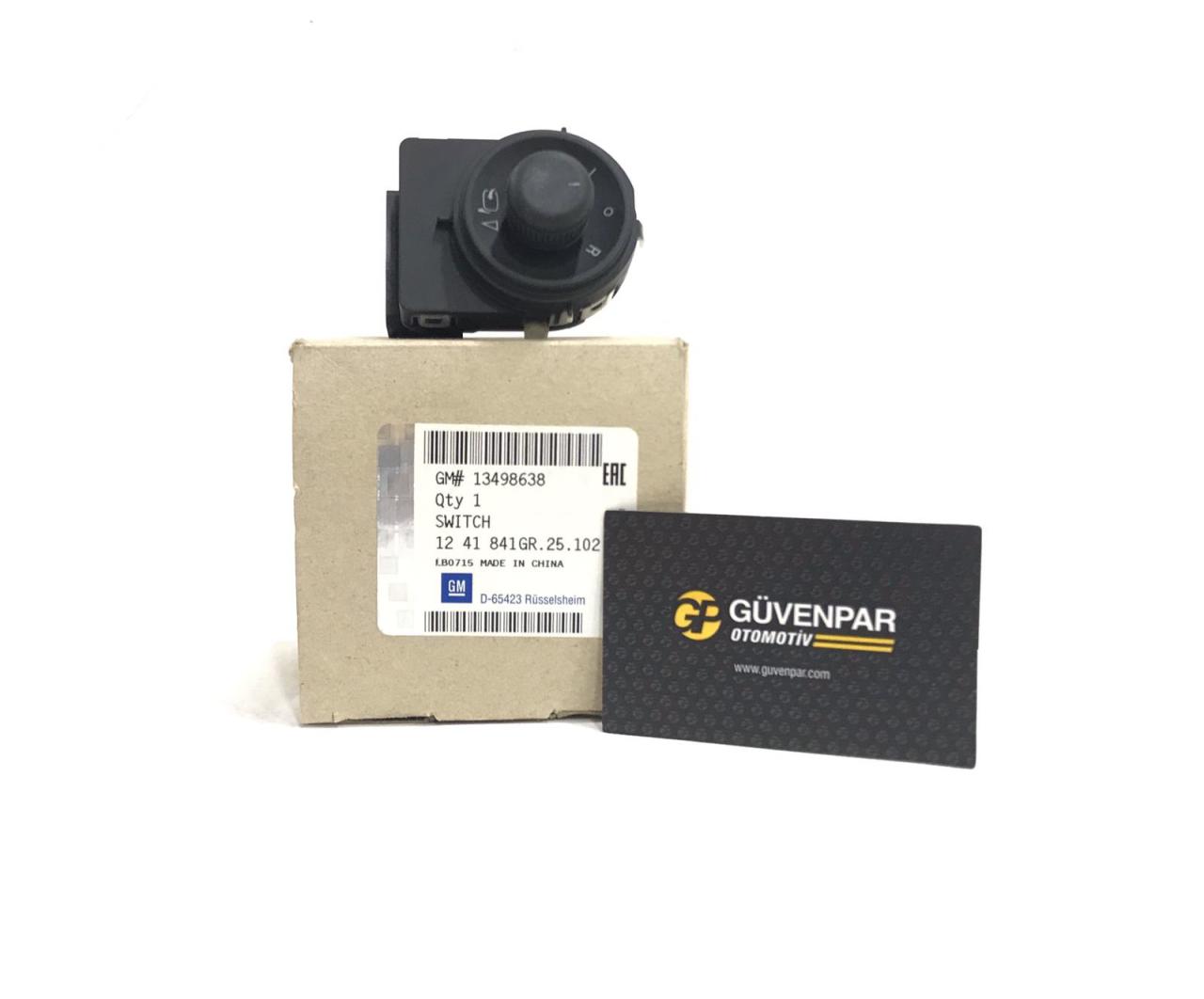 Opel Zafira C Ayna Ayar Anahtarı (Siyah) Katlanır Aynalar İçin Psa Marka 13498638