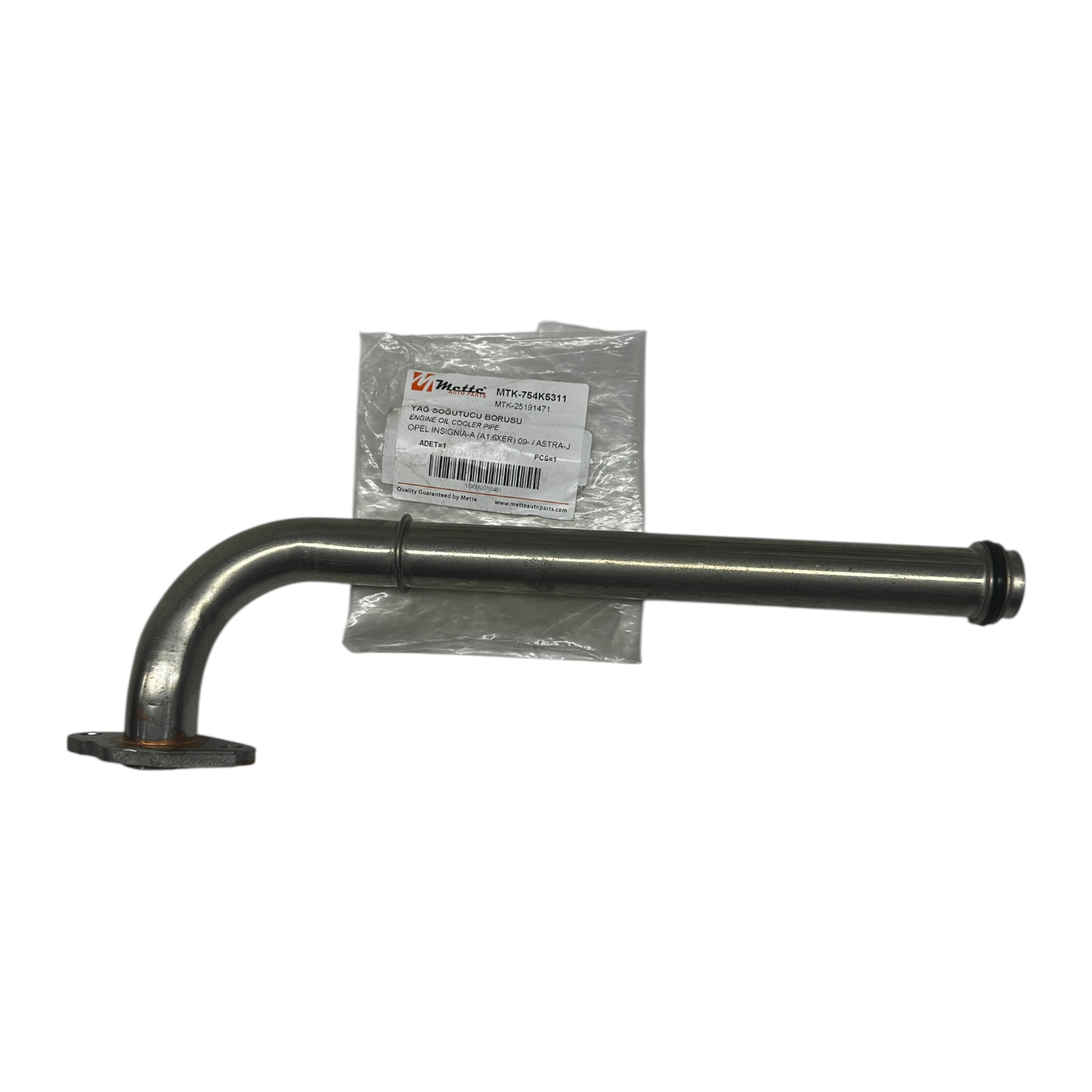 Opel Astra J A16XER Motor Yağ Soğutucu Boru Mette Marka MTK-754K5311