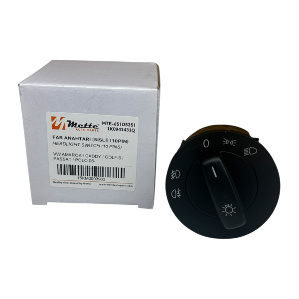 Volkswagen Passat  Far Anahtarı (Sisli) Mette Marka 651D5351