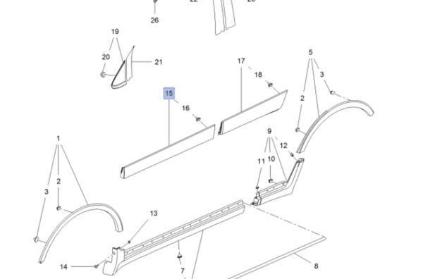 Opel Mokka Ön Kapı Kaplaması Sağ Psa Marka 95275366