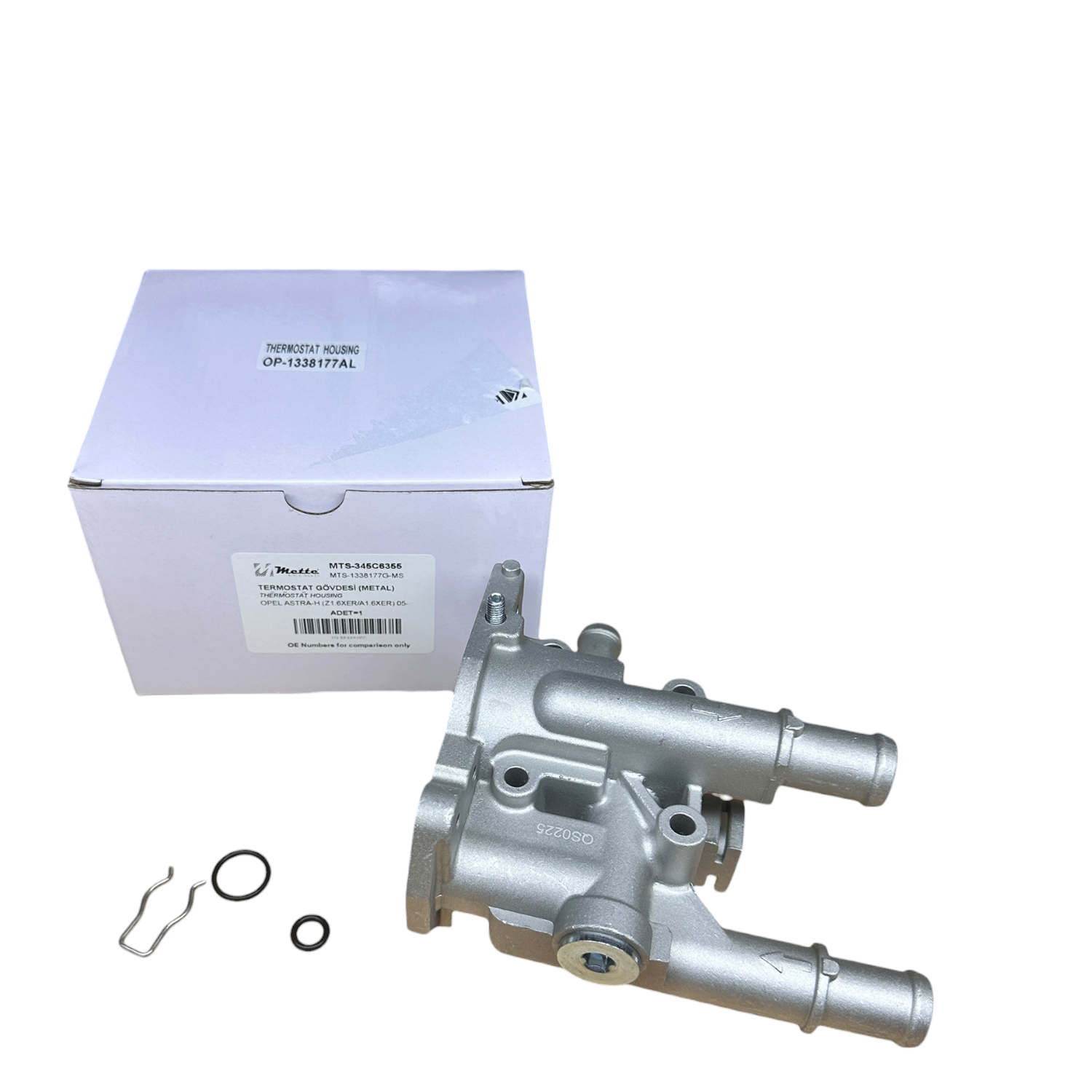 Opel Astra H 1.6 (A16XER/Z16XER) Termostat Gövdesi (METAL) Mette Marka 345C6355