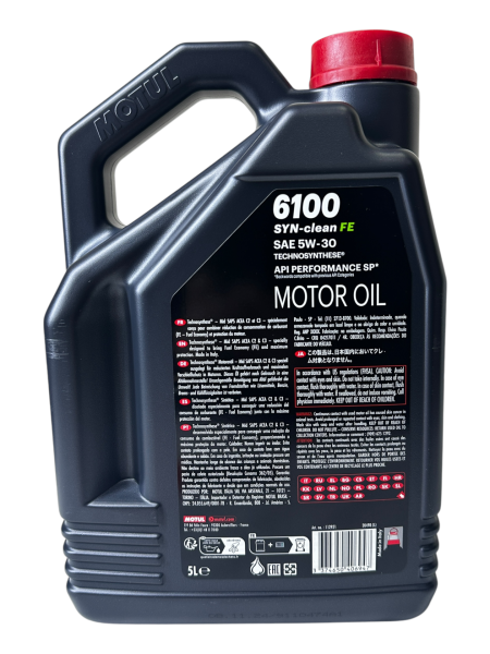 Motul 6100 Motor Yağı 5W30 SYN-Clean FE 5 Litre  11-2024 Üretim