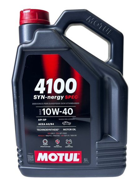 Motul 4100 Motor Yağı 10W40 SYN-Nergy Spect 5 Litre 11.2024 Üretim