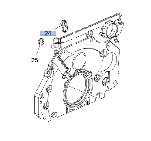 Opel Meriva B 1.6 Dizel Motor Zincir Yan Kapak Contası Üst Yerli Marka HSF-2104