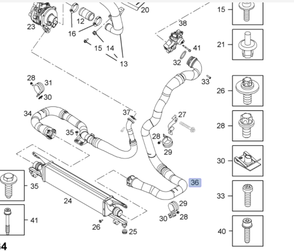 Opel Corsa D 1.3 Motor Turbo Hortumu İbraş Marka 21351
