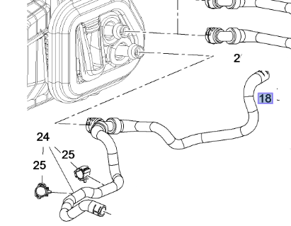 Opel Astra J 1.4 Motor Kalorifer Su Giriş Hortum Kraftvoll Marka 10030543