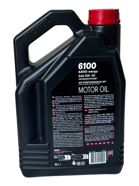 Motul 6100 Motor Yağı 5W30 Save-Nergy 4 Litre 09.24 Üretim