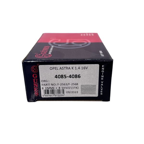 Opel Astra K B1.4XFL-B1.4XHT Motor  Subap Takımı Güneş Marka 4085-4086