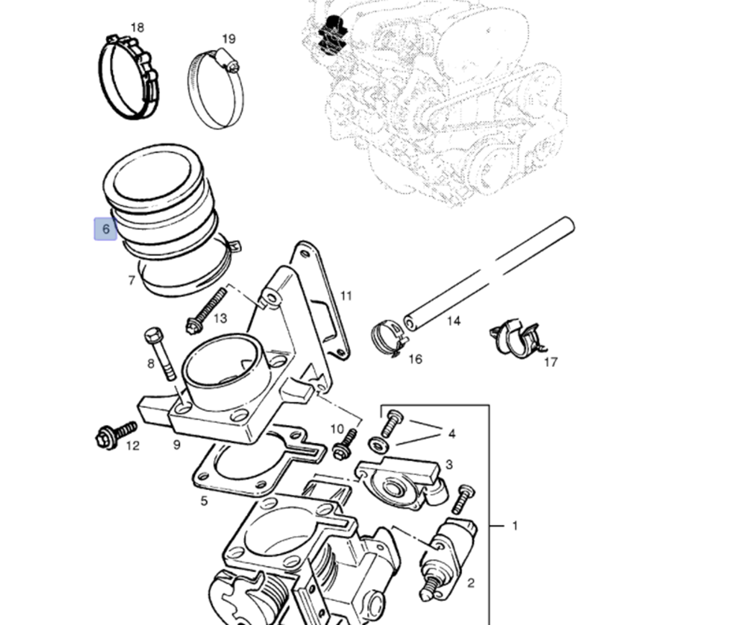 Opel Astra F Emme Manifold Hortumu Dka Marka DKA-764