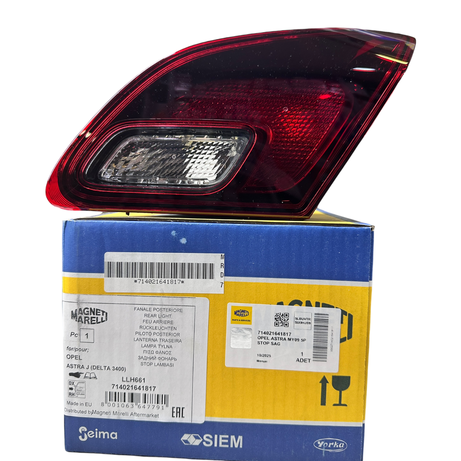 Opel Astra J Hb Stop Lambası Sağ Bağaj Marelli Marka 714021641817
