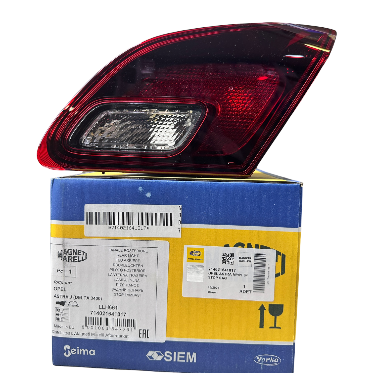 Opel Astra J Hb Stop Lambası Sağ Bağaj Marelli Marka 714021641817
