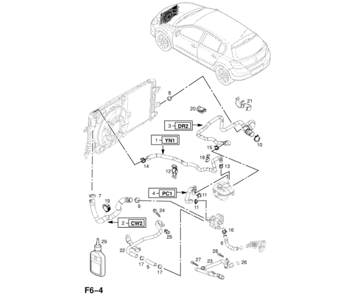 Opel Astra H Z13DTH Motor Radyatör Su Giriş Borusu Ytt Marka 11634