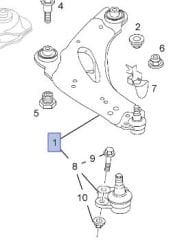 Opel Vivaro Ön Salıncak Sağ  Delphi Marka TC1468