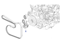 Opel Astra K 1.6 Dizel Motor V Kayış Gergi Kütüğü İna Marka