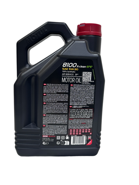 Motul 8100 X-Clean Efe 5W30 Dexos2 Partiküllü Motor Yağı 4LT