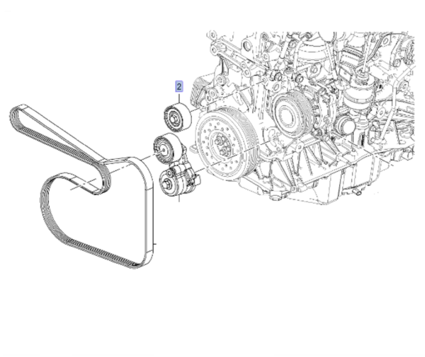 Opel Mokka 1.6 Dizel Motor V Kayışı Avare Sabit Bilya Psa Marka  55571052