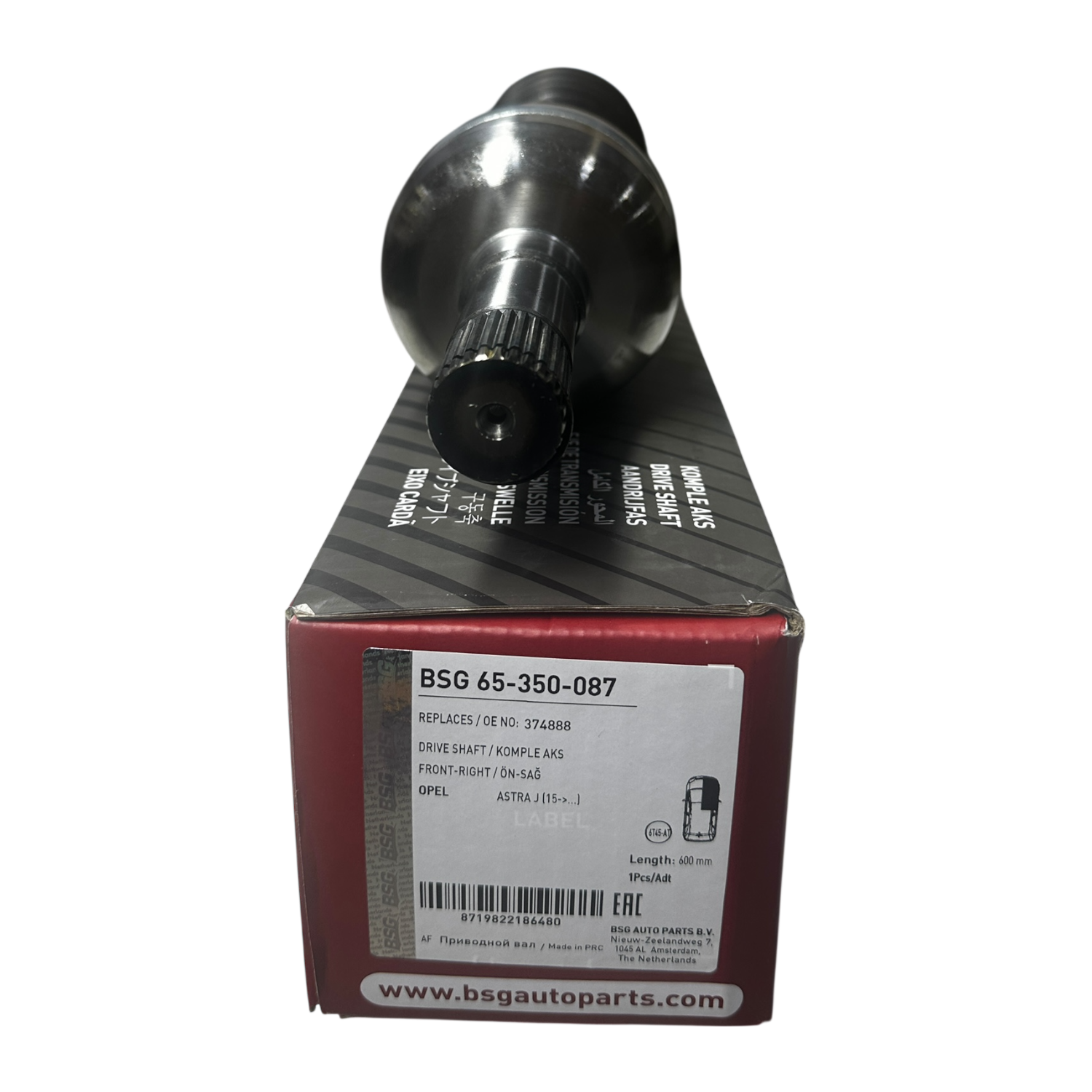 Opel Astra J 1.6 Dizel Otomatik Vites Sağ Aks Bsg Marka 65-350-087