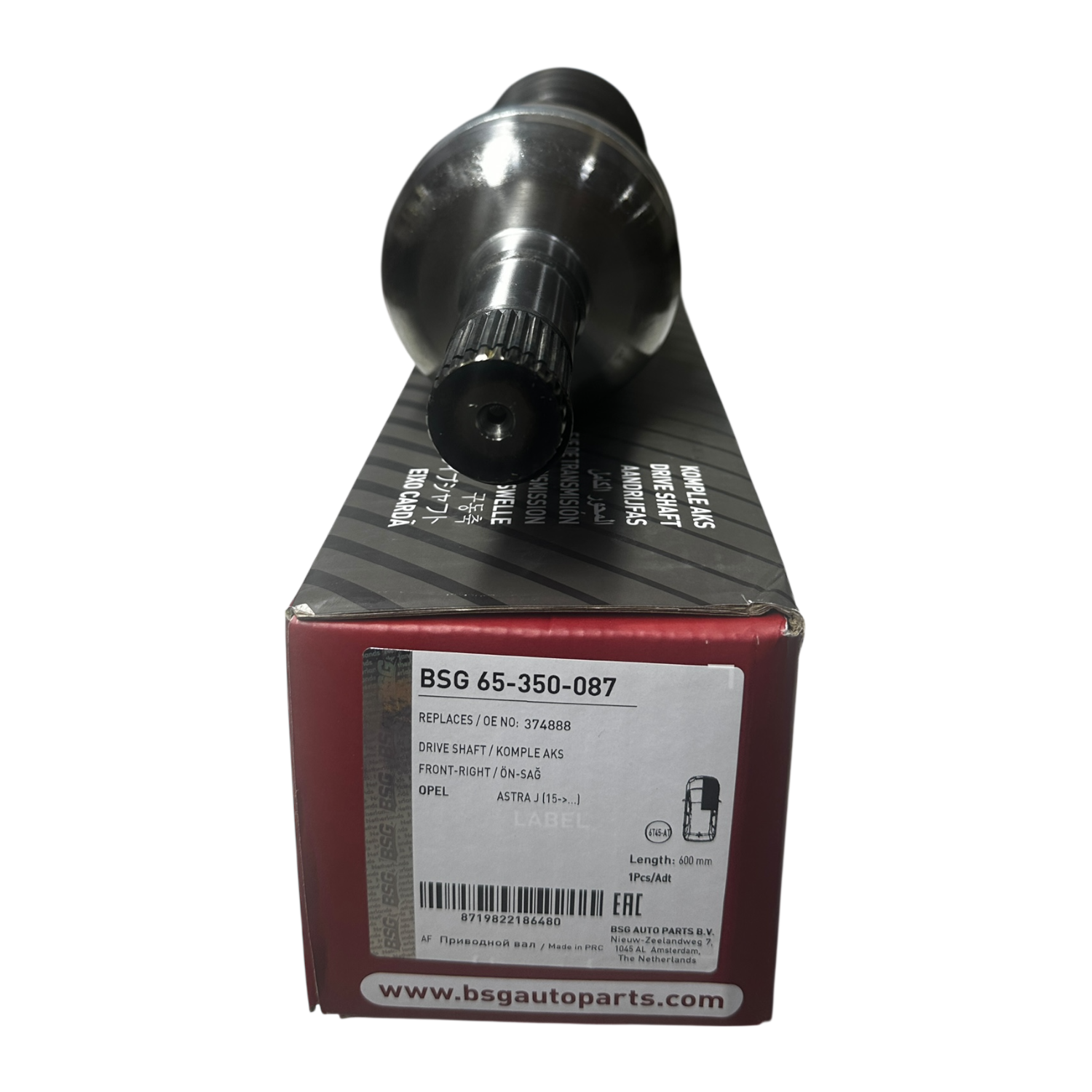 Opel Astra J 1.6 Dizel Otomatik Vites Sağ Aks Bsg Marka 65-350-087