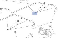 Opel Astra H 1.6 Benzinli Motor Gaz Kelebek Hortumu İbraş Marka 21618