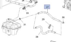 Opel Astra J A16XER Benzinli Motor Gaz Boşaltma Hortumu İbraş Marka IBR-21637