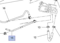 Opel Zafira B A16XER Benzinli Motor Radyatör Su Kabı Giriş Borusu İbraş Marka
