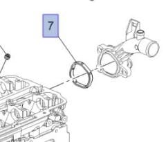 Opel Corsa E 1.2-1.4 Motor Termostat Gövde Contası İbraş Marka IBR-21243