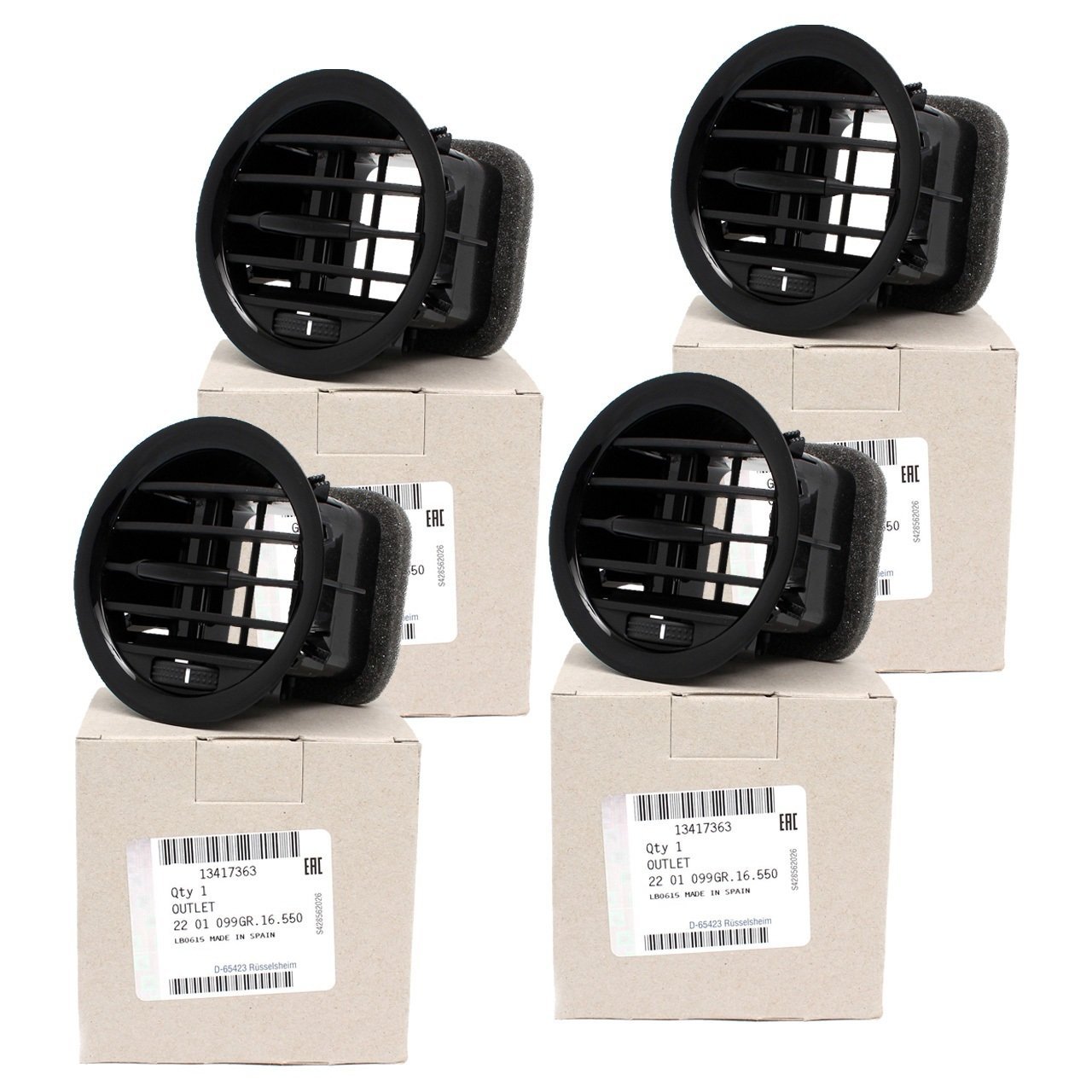 Opel Corsa D Havalandırma Muzulu Siyah Takım Psa Marka 13417363