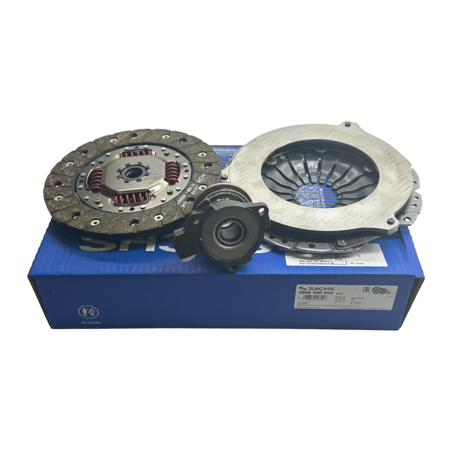 Opel Astra G 1.7 Dizel (Y17DT) Takviyeli Debriyaj Seti ve Debriyaj Rulmanı Sachs Marka 3000990026