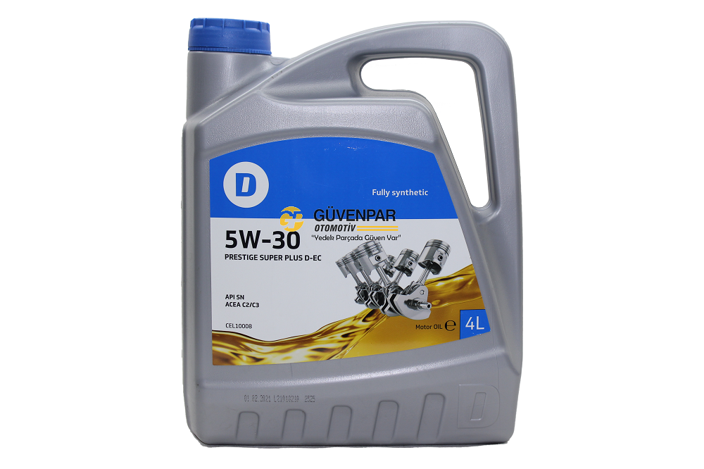 Delphi Marka Motor Yağı Partikülsüz 5W30 Prestige Super Plus D-EL Tam Sentetik 4/Litre