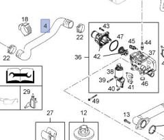 Opel Astra H 1.6 Benzinli Radyatör Giriş Hortumu İbraş Marka