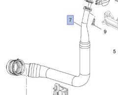 Opel Astra J 1.3 Dizel Motor Turbo Giriş Borusu İbraş Marka