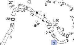 Opel Astra H 1.9 Dizel Motor Yağ Soğutucu Hortumu İbraş Marka IBR-21437
