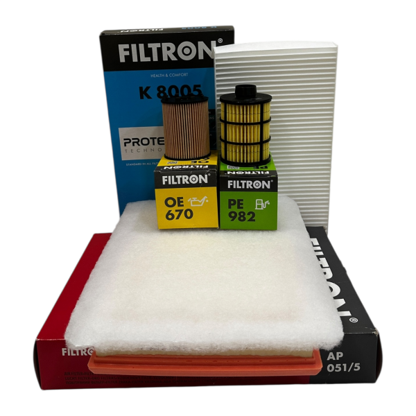 Opel Corsa C 1.3 Dizel Motor Bakım Filtre Seti (Tırnaklı Yağ Filtresi) Filtron Marka