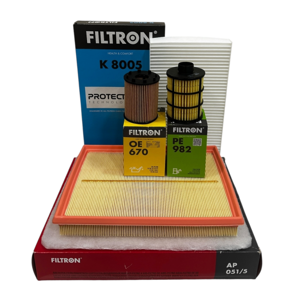 Opel Corsa C 1.3 Dizel Motor Bakım Filtre Seti (Tırnaklı Yağ Filtresi) Filtron Marka