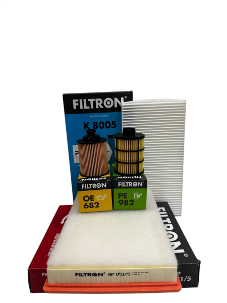 Opel Corsa C 1.3 Dizel Motor Bakım Filtre Seti (Pimli Yağ Filtresi) Filtron Marka