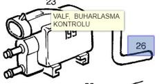 Opel Astra G Yakıt Buharlaştırma Valf Hortumu İbraş Marka  IBR-21293