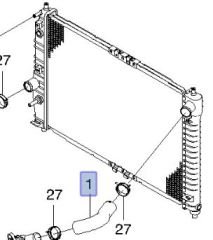 Chevrolet Kalos 1.4 16V Radyatör Giriş Hortumu İbraş Marka IBR-25161