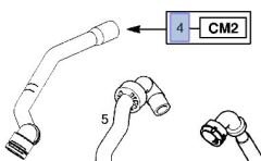 Opel Vectra C Z16XEP Benzinli Motor Kalorifer Su Giriş Hortum İbraş Marka IBR-21483
