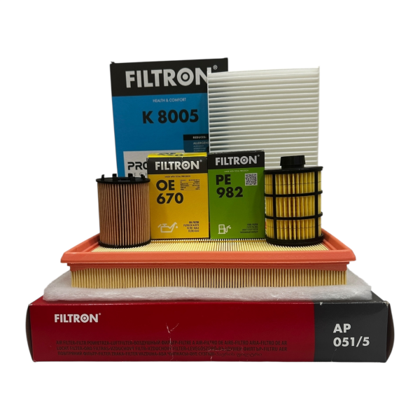 Opel Combo C 1.3 Dizel Motor Bakım Filtre Seti (Tırnaklı Yağ Filtresi) Filtron Marka