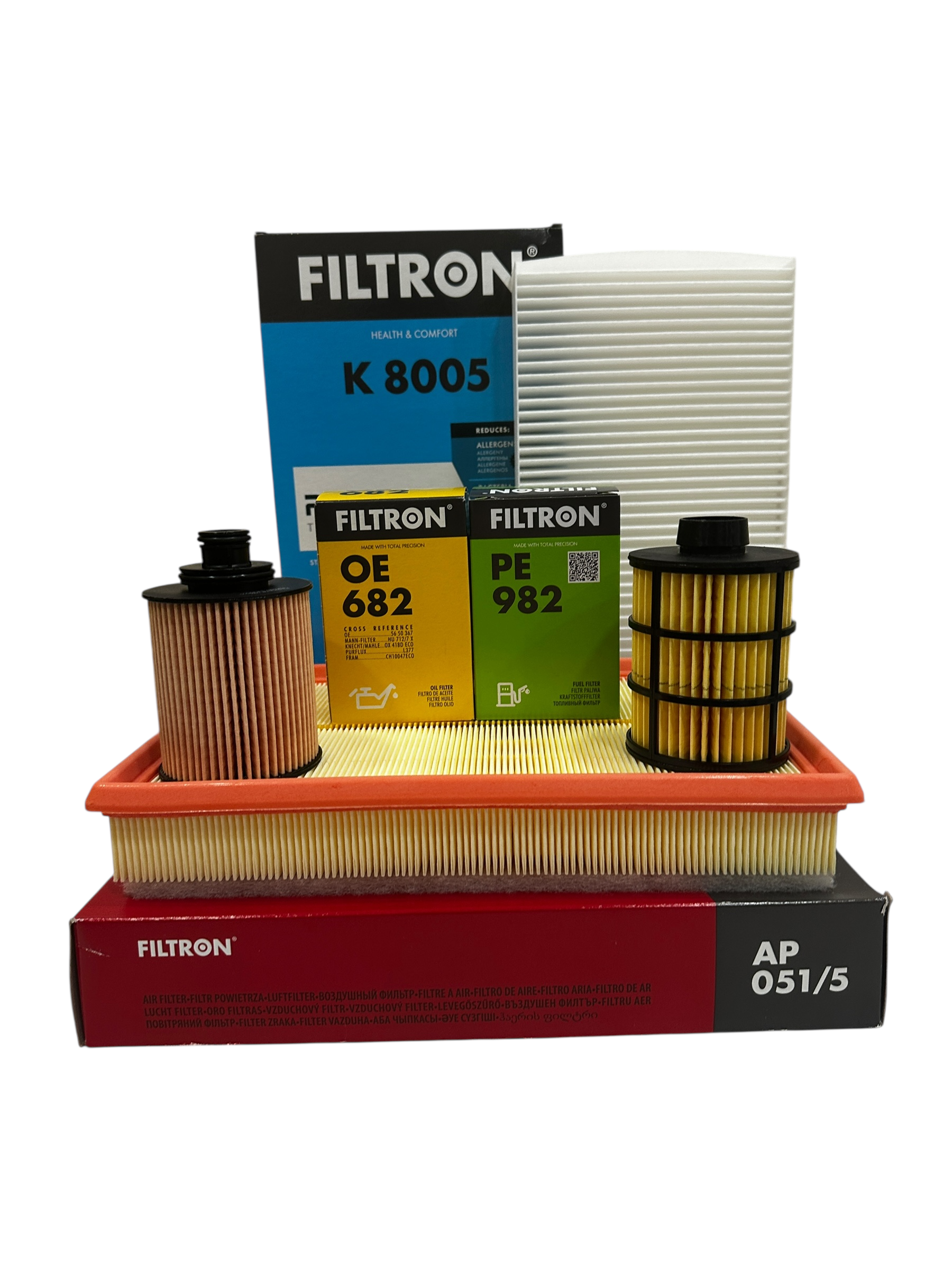 Opel Combo C 1.3 Dizel Motor Bakım Filtre Seti (Pimli Yağ Filtresi) Filtron Marka