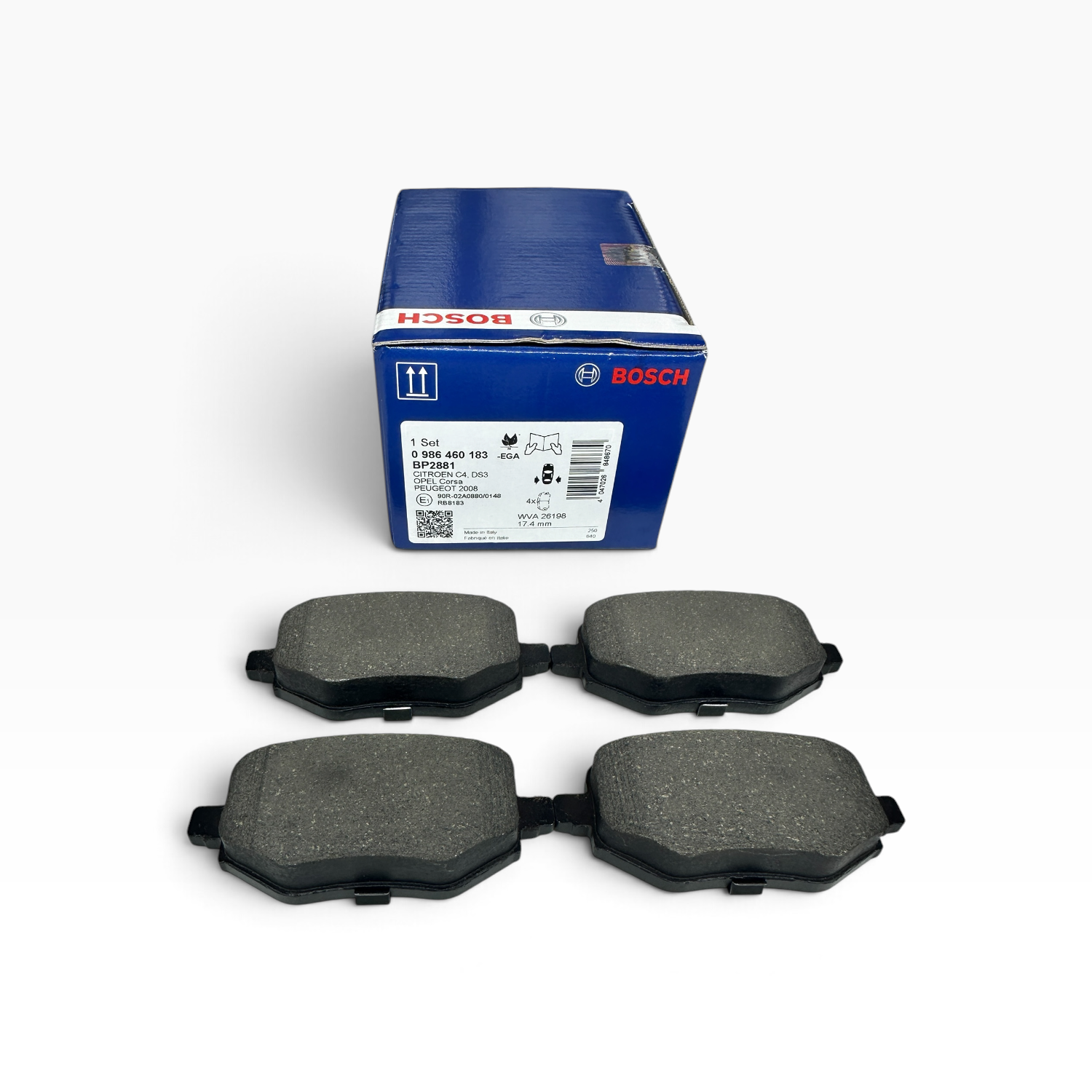 Citroen C4 Arka Fren Balatası Bosch Marka 0986460183