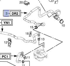 Opel Astra H Z13DTH Dizel Motor Radyatör Çıkış Hortumu İbraş Marka IBR-21431