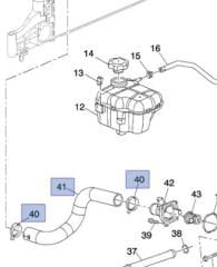 Chevrolet Cruze 1.6 16V Radyatör Giriş Hortumu İbraş Marka IBR-25181