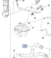 Opel Astra J 1.6 Benzinli Motor Radyatör Giriş Hortumu İbraş Marka  IBR-21267