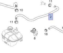 Opel Astra H Z14XEP Benzinli Motor Radyatör Ek Su Depo Tahliye Hortumu İbraş Marka IBR-21259