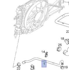 Opel Astra H 1.4-1.6 Benzinli Motor Radyatör Ek Su Depo Hortumu İbraş Marka  IBR-21232