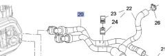 Opel Astra J A16XER Benzinli Motor Kalorifer Su Giriş Hortumu İbraş Marka IBR-21291