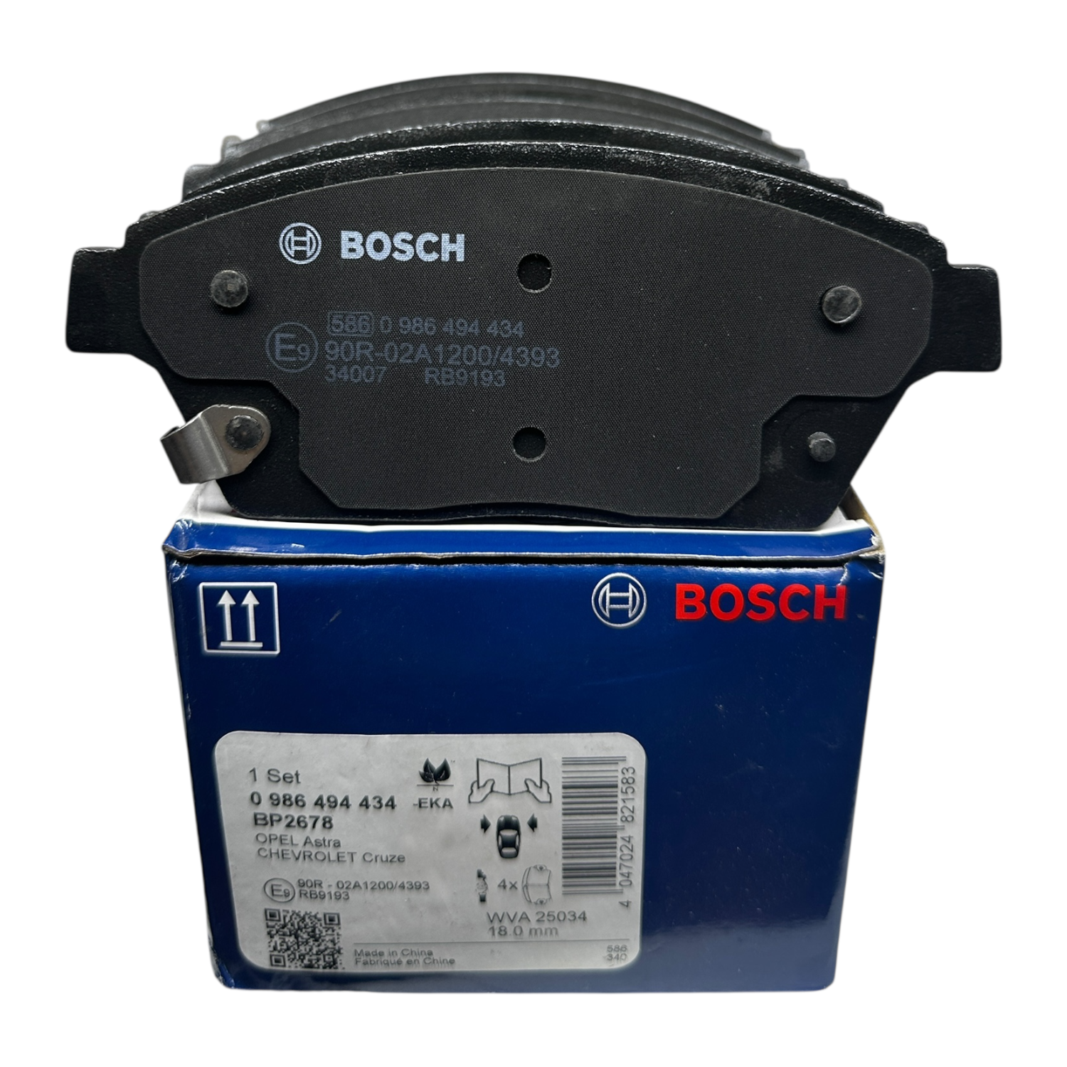 Opel Astra J 1.6 Dizel  Motor Ön Fren Balatası Bosch Marka 0986494434