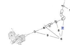 Opel Mokka  A14NET Turbo Benzinli Motor Yağ Soğutucu Çıkış Borusu İbraş Marka IBR-21184